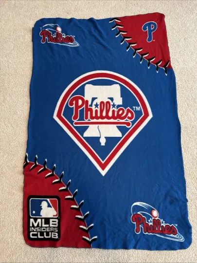 Philadelphia Phillies Fleece Blanket Throw Lightweight  Insiders Club