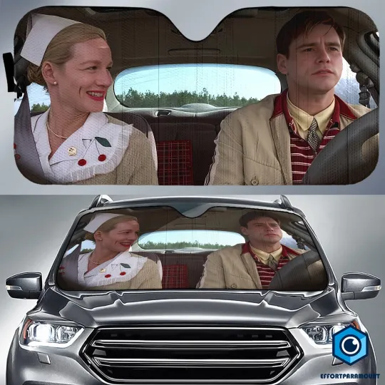 Discover Truman Show Movie Car Sun Shade, Vintage the Truman Show Car Accessories, Car