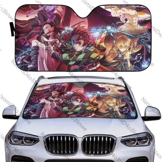 Discover Anime Peripherals Car Sunshade, Anime Peripherals Car Sunshade Windshield Gift