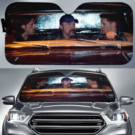 Supernatural Movie Car Sunshade | Supernatural Car Sunshade | Sam Winchester