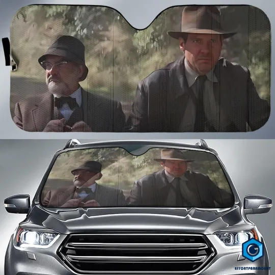 Discover Indiana Jones Movie Auto Sun Shade, Indiana Jones Car Sun Shade, Vintage