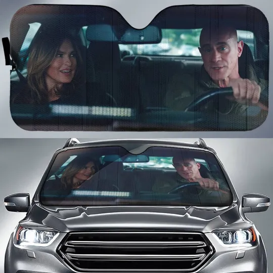 Discover Law And Order Car Sun Shade | Olivia Benson Elliot Stabler Car Sunshade | Law
