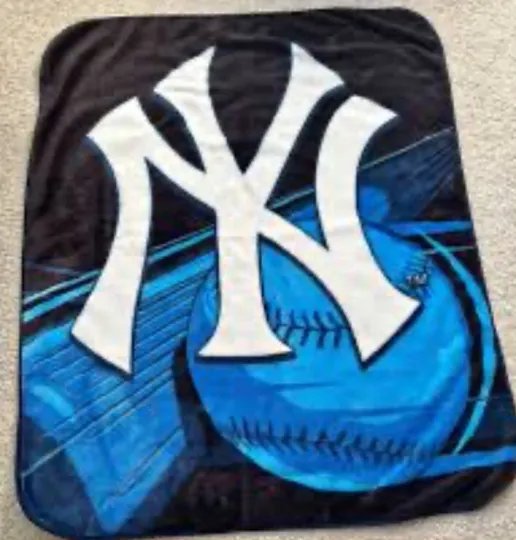 Discover NEW YORK YANKEES FLEECE BLANKET 48” X 58” GENUINE MERCH MLB