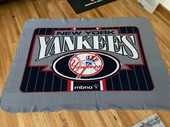 Discover NY Yankees Soft Fleece blanket Yankees Stadium Giveaway