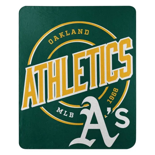 Discover Oakland Athletics Blanket 50x60 Fleece Campaign Design