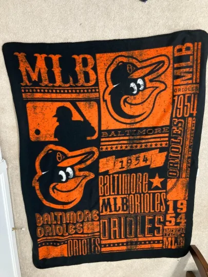 Baltimore Orioles 2017 Blanket Fleece Throw 45 x 60 Genuine Northwest Company
