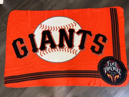 Discover MLB San Francisco Giants Soft Fleece Throw Blanket Orange 36 in. x 58 in.