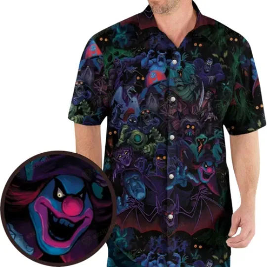 Discover Haunted Scooby Doo Villains Hawaiian Shirt