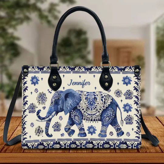Discover Personalized Elephant Leather Handbag for Women