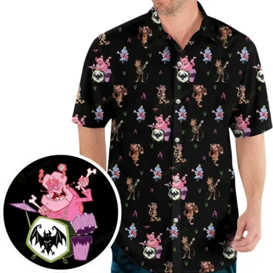 Discover Monsters Cereal Pattern HHawaiian Shirt