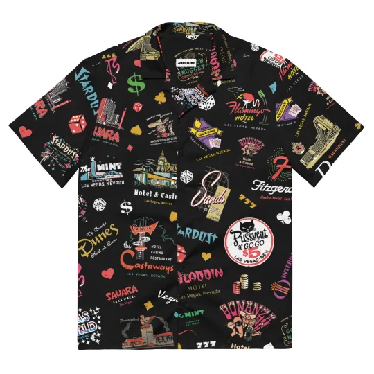 Discover Vintage Casino Las Vegas Button Up Shirt Hawaiian shirt