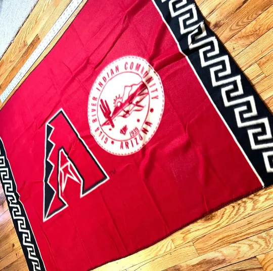 Discover Arizonna Diamondbacks Fleece Throw Blanket SGA 60x48 Gila River Indian Community