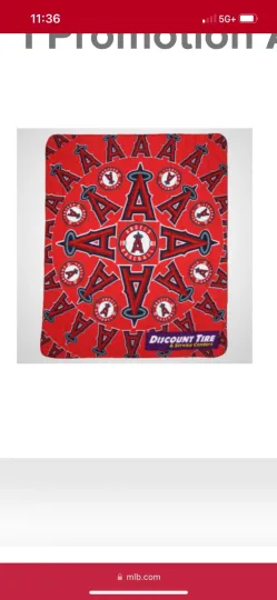 Discover Los Angeles Angels Red Fleece Blanket SGA 6/4/24