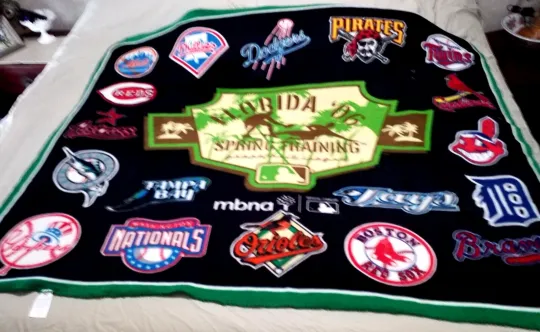 Discover Minors Grapefruit League FL Fleece Blanket 64"x49" 18 Logos Spring Training 2006