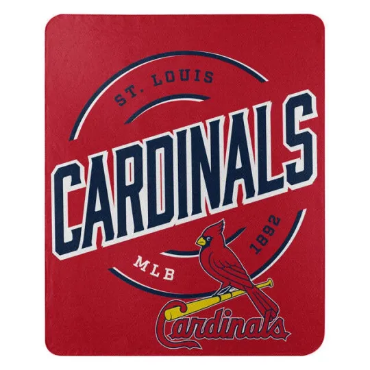St. Louis Cardinals Campaign Design Fleece Throw Blanket