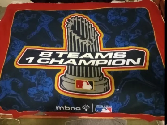 Discover MLB World Series Fleece Throw Stadium Blanket, 8 Teams 1 Champion