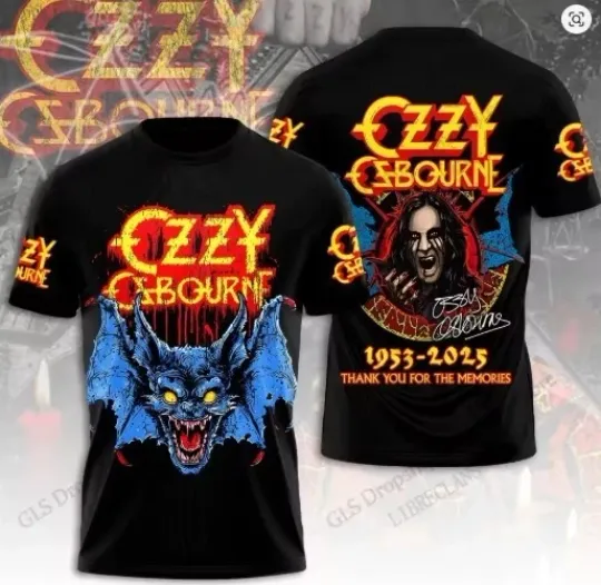 Discover Ozzy Osbourne Black Sabbath Unisex 3D Printed T-Shirt