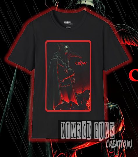 Discover 90s Crow Graphic Tee: Unisex Goth T-Shirt