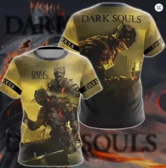 Discover Dark Souls Multicoloured 3D Printed T-shirt