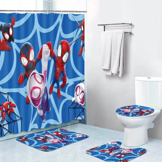 Discover Spider-Man Miles Gwen Bathroom Set 4PCS