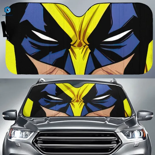 Wolverine Car Sun Shade | Wolverine Logan Car Windshield | X-men Auto Sunshade