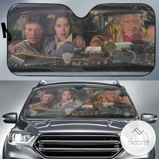 Back to the Future Auto Sun Shade