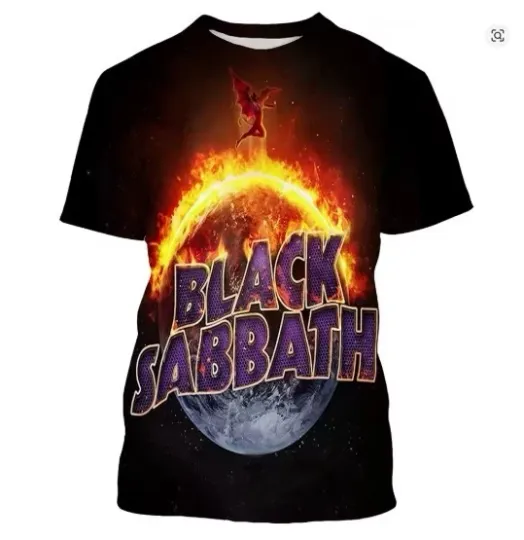 Discover Multicoloured Black Sabbath Ozzy Osbourne 3D Printed T-shirt XXS-6XL