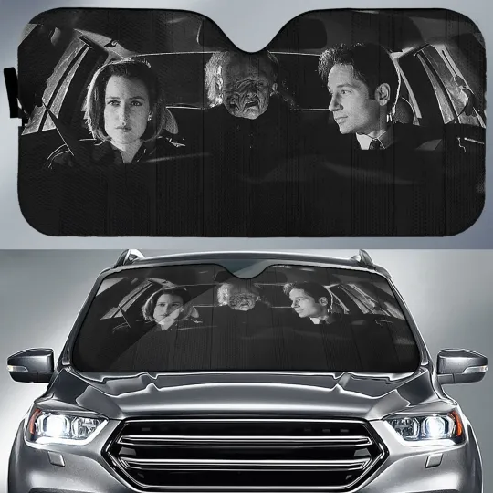 Discover X-Files TV Series Car Sun Shade XFiles Car Sun Shade Fox Mulder Dana Scully Car