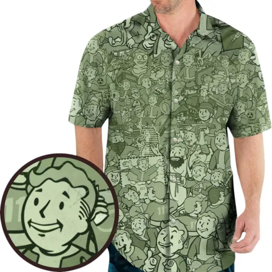 Discover Falllout Compilation Maxi Hawaiian Shirt