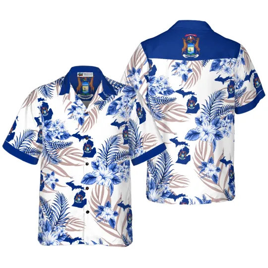 Discover Michigan Proud Hawaiian Shirt