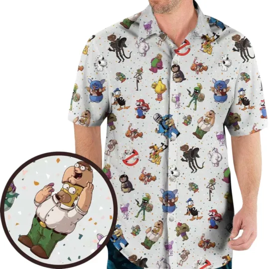 Discover Famous Cartoon Characters Cosplay As Other Hawaiian Shirt