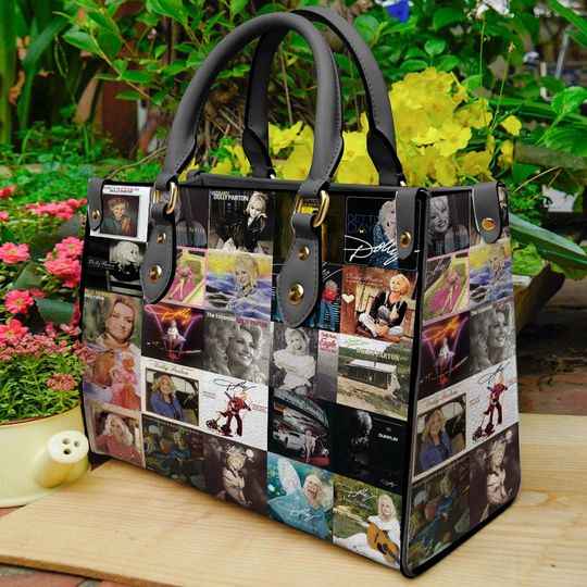 Discover Dolly Parton Music Leather Handbag, Leather Bag, Gift for Her