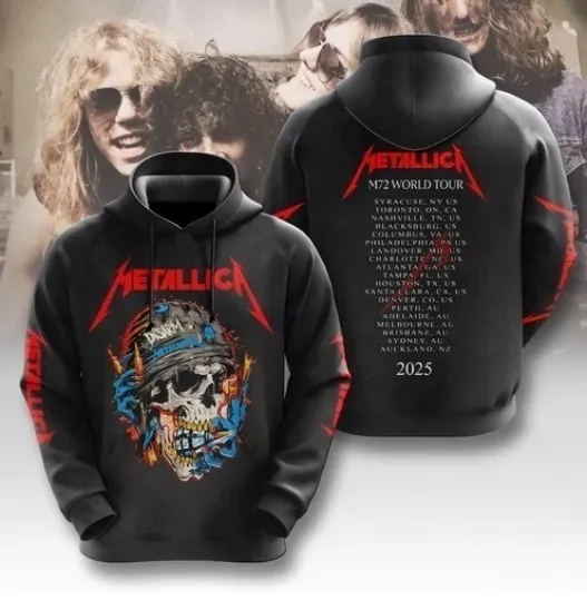 Discover M72 World Tour 2025 3D Hoodie MET Band