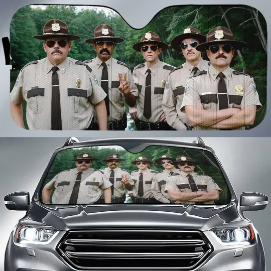 Discover Super Troopers Auto Sun Shade, Erik Stolhanske Steve Lemme Car Sun Shade, Paul