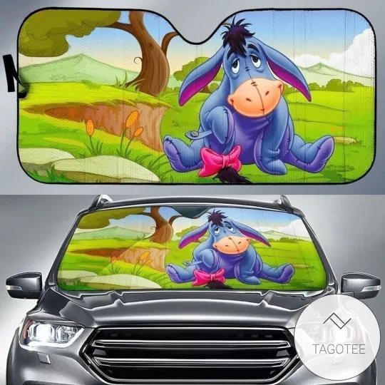 Discover Disney Winnie-the-Pooh Car Sun Shade Eeyore In The Forest Windshield Sun Shade