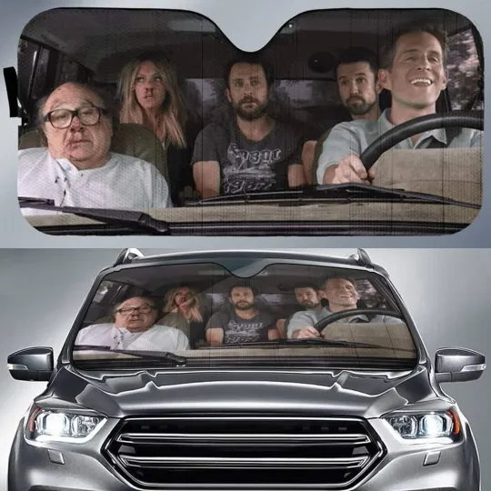 Discover It's Always Sunny in Philadelphia Car Sun Shade | Frank Reynolds Dennis