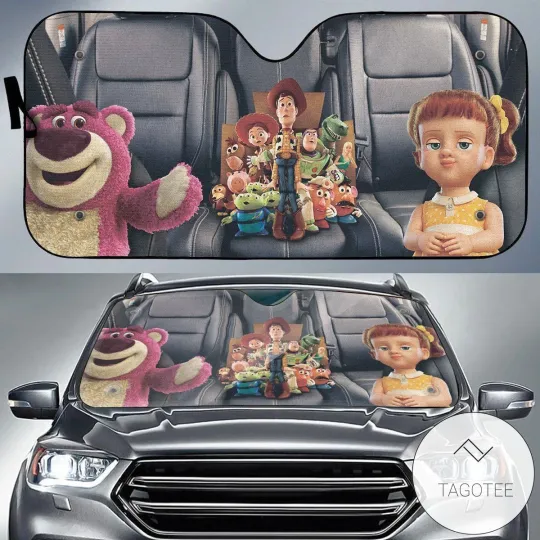 Discover Disney Toys Story Car Sun Shade Toys in the Car Teddy Doll Windshield Sun Shade