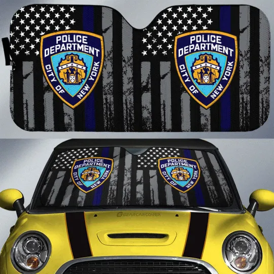 Discover Police Car Sunshade Custom Car Accessories