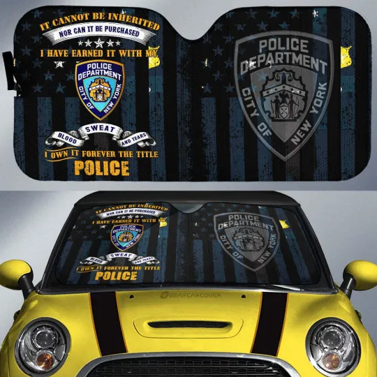 Discover Police Car Sunshade Custom Car Accessories
