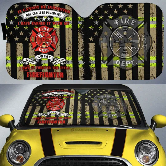Discover Firefighter Car Sunshade Custom Car Accessories