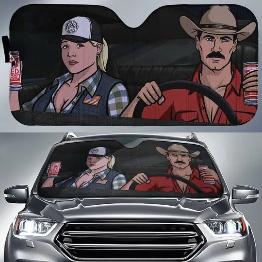 Discover Archer Car Sunshade,Archer TV Series Car Sunshade Windshield Gift