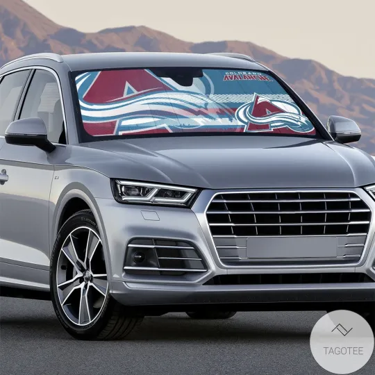 Discover Colorado Avalanche Universal Car Auto Sun Shade