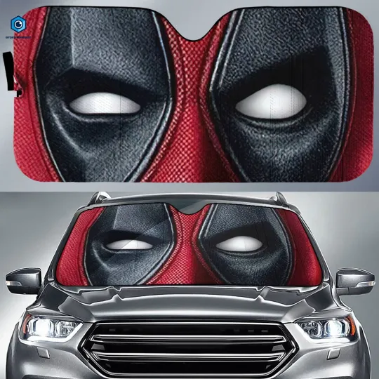 Deadpool Car Sunshade, Deadpool 3 Car Sun Shade, Wolverine Deadpool Car Sun