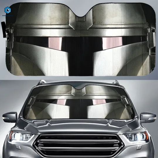 The Mandalorian Car Sun Shade, The Mandalorian Grogu Auto Sunshade, Starwars