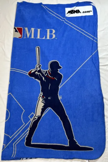 Discover Baseball Fleece Throw Blanket MBNA McArthur