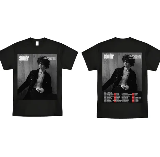 Discover Sombr Europe Tour 2026 t shirt