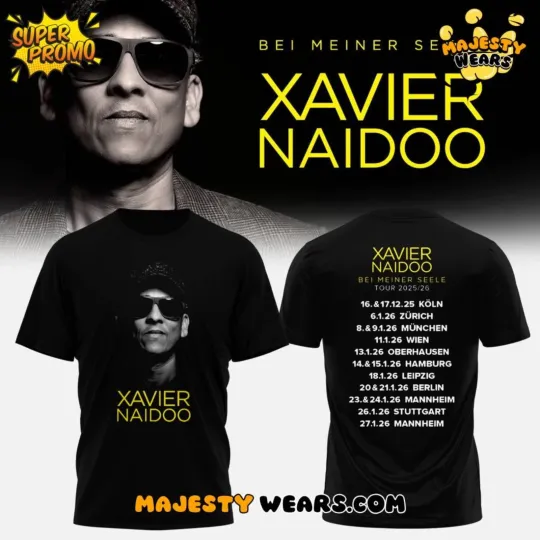 Discover Xavier Naidoo “Bei Meiner Seele” Tour 2025–2026 T-Shirt