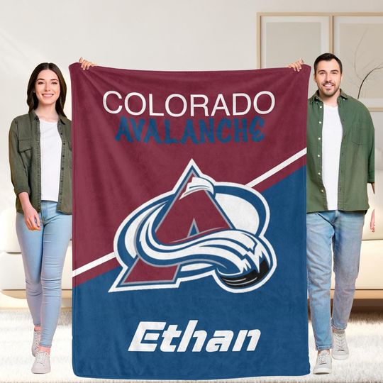 Discover Personalized Hockey Blanket, Colorado Fan Gift