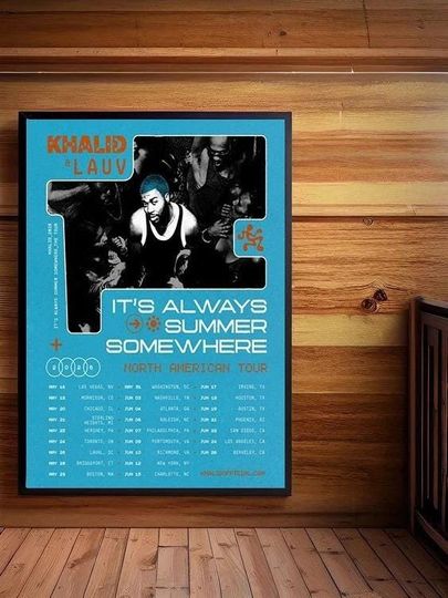 Discover Khalid North American Tour 2026 Poster