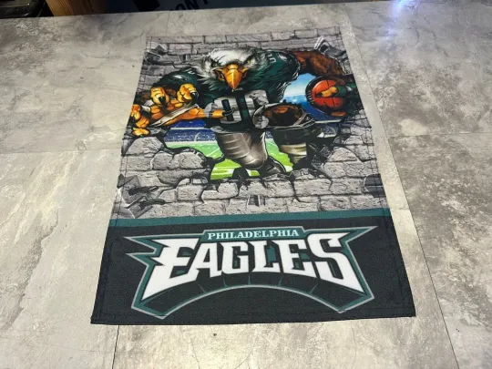 Discover PHILADELPHIA Eagles Swoop 2 Sided 11.5" X 17.5" GARDEN FLAG / YARD Flag